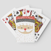 Santa Face-ontwerp Pokerkaarten (Achterkant)