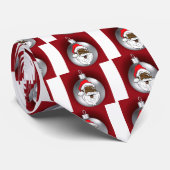 Santa Face Ornament 2 Stropdas (Opgerold)