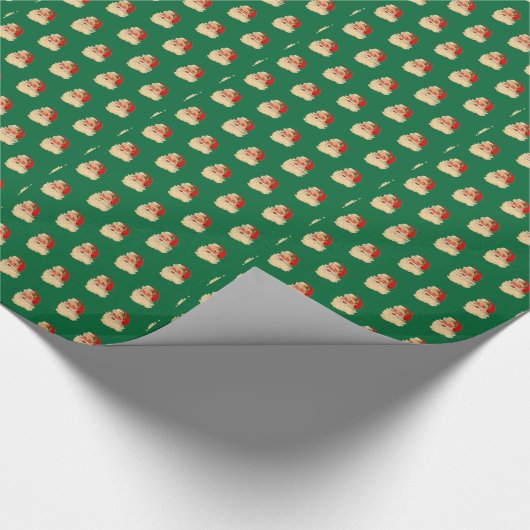  Santa Face-pakpapier Cadeaupapier (Hoek)