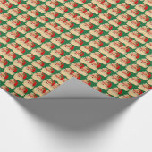 Santa Face-pakpapier Cadeaupapier (Hoek)