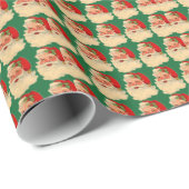  Santa Face-pakpapier Cadeaupapier (Rol Hoek)