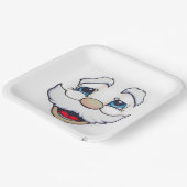 Santa Face Papier Borden Papieren Bordje (Gebogen)