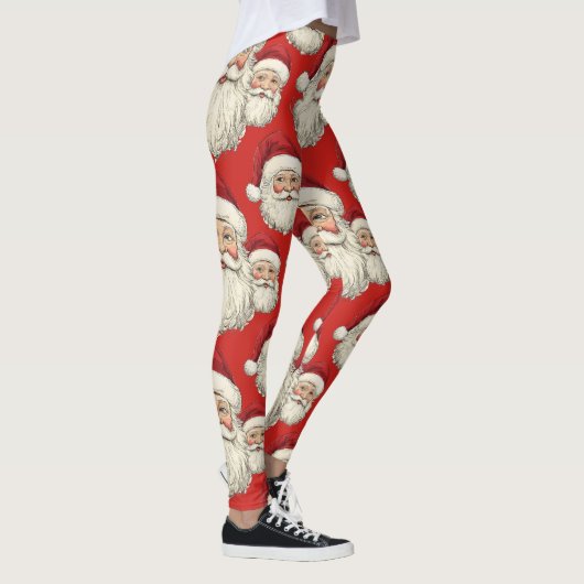  Santa Face Red Leggings (Rechts)