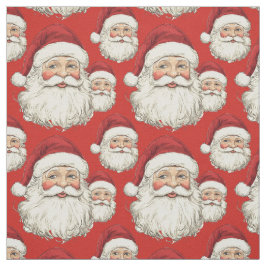  Santa Face Red Stof