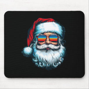 Santa Face Retro Zonnebril Kerst Xmas Mannen Vrouw Muismat