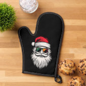 Santa Face Retro Zonnebril Kerstmis Vakantie Ovenwant (Top down)