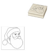 Santa Face Rubberstempel (Gestempeld)