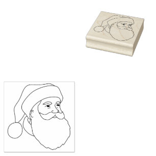 Santa Face Rubberstempel