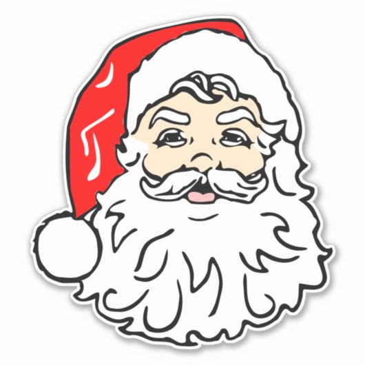  Santa Face Sticker (Voorkant)