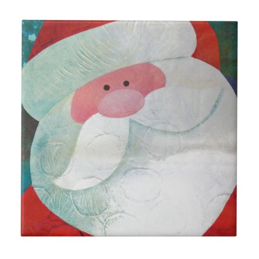 Santa Face Tegeltje (Voorkant)