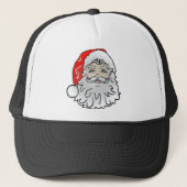 Santa Face Traditional Plastic look Trucker Pet (Voorkant)