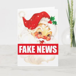 Santa Fake Nieuws Kerstgroeten Kaart