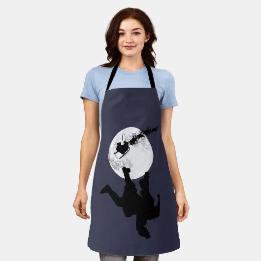 Santa Fallin' Volle Maan Schort (Gedragen)