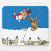 Santa Falling off the Roof Muismat (Voorkant)