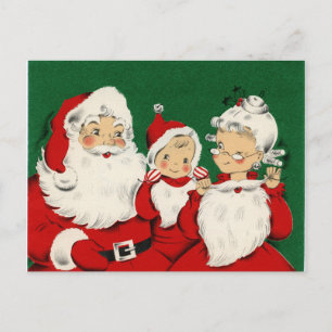 Santa Familie Kerst Briefkaart