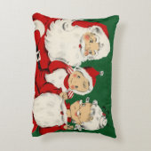  Santa Familie Kerstmis Accent Kussen (Achterkant (Verticaal))