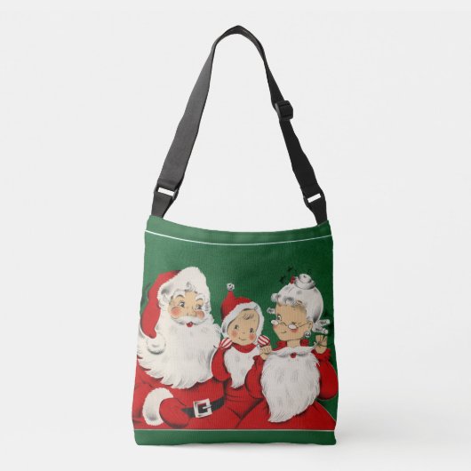  Santa Familie Kerstmis Crossbody Tas (Voorkant)
