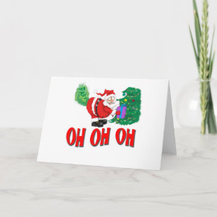 santa farce feestdagen kaart