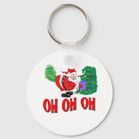 santa farce sleutelhanger (Voorkant)
