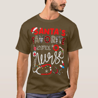 Santa Favoriete Hospice Verpleegster Kerstmis Verp T-shirt