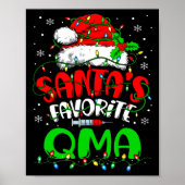 Santa Favoriete QMA Kerstmis Gekwalificeerde Medis Poster (Voorkant)
