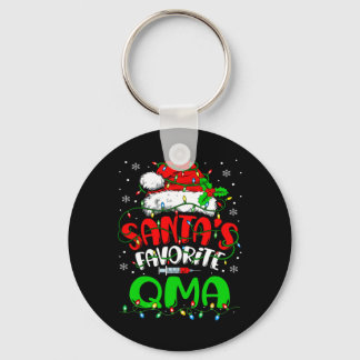 Santa Favoriete QMA Kerstmis Gekwalificeerde Medis Sleutelhanger