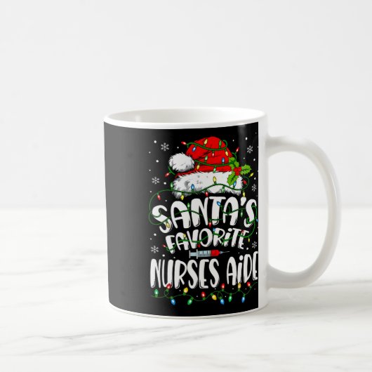 Santa Favoriete Verpleegkundigen Aide Christmas Nu Koffiemok (Rechts)