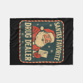 Santa Favorite Drug Er Christmas Pharmacist Health Fleece Deken (Voorkant (Horizontaal))