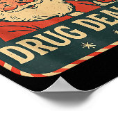 Santa Favorite Drug Er Christmas Pharmacist Health Poster (Hoek)