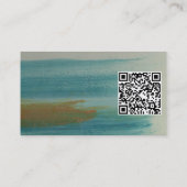 Santa Fe Abstracte Kunst Makelaar QR Code Visitekaartje (Achterkant)