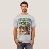Santa Fe Adobe Homes Van Gogh Sterrennacht Style T-shirt (Voorkant volledig)