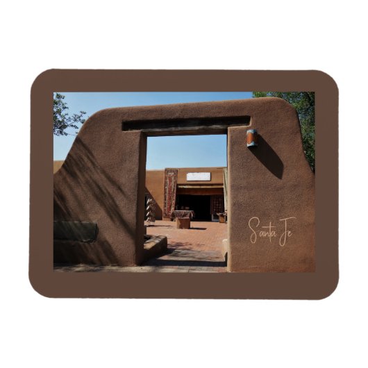 Santa Fe Adobe Uitzicht Magneet (Horizontaal)