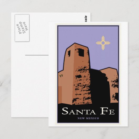 Santa Fe Briefkaart (Voorkant / Achterkant)