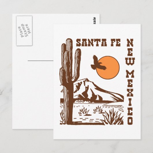 Santa Fe Briefkaart (Voorkant / Achterkant)