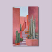 Santa Fe Cacti Boho Poster