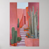 Santa Fe Cacti Boho Poster (Voorkant)