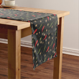 Santa Fe Chili Pepper Kerst Decoratie Korte Tafelloper
