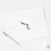 Santa Fe Chili Peppers Ronde Sticker (Envelop)