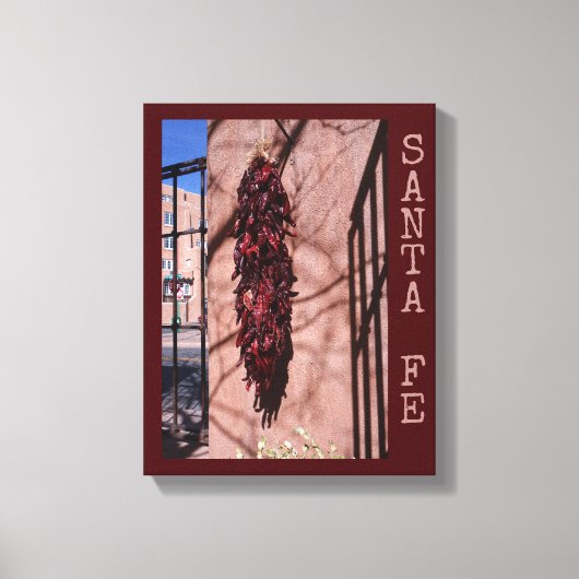 Santa Fe Chili Ristra Ingepakt Canvas Print (Voorkant)