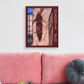 Santa Fe Chili Ristra met Shadows Canvas Print (Insitu (Woonkamer))