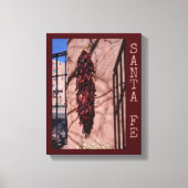 Santa Fe Chili Ristra met Shadows Canvas Print (Voorkant)