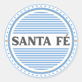 Santa Fe City Pride Embleem – Argentijnse identite Ronde Sticker
