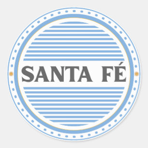 Santa Fe City Pride Embleem – Argentijnse identite Ronde Sticker