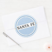 Santa Fe City Pride Embleem – Argentijnse identite Ronde Sticker (Envelop)