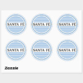 Santa Fe City Pride Embleem – Argentijnse identite Ronde Sticker (Vel)