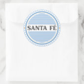 Santa Fe City Pride Embleem – Argentijnse identite Ronde Sticker (Tas)