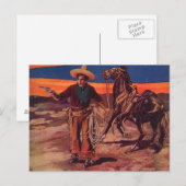 Santa Fe Cowboy Briefkaart (Voorkant / Achterkant)