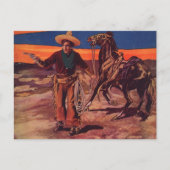 Santa Fe Cowboy Briefkaart (Voorkant)