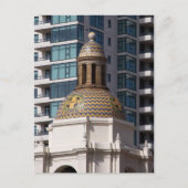 Santa Fe-depot in San Diego, dat een zwarte trein Briefkaart (Voorkant)