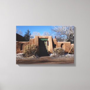 Santa Fe-deur Canvas Afdruk
